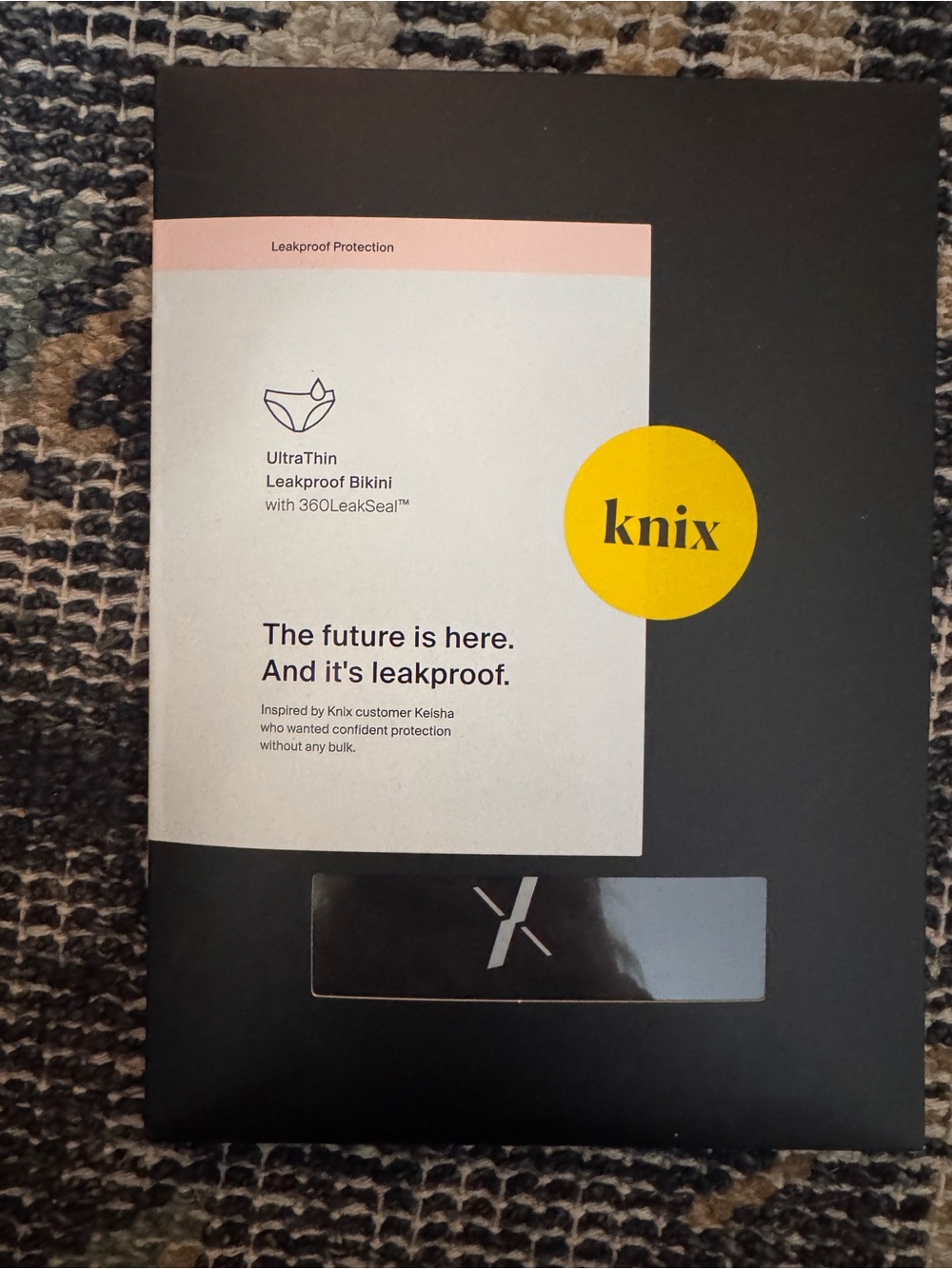 Never Opened NWT - Women’s Knix UltraThin Leakproof Bikini Bottoms - Black XS